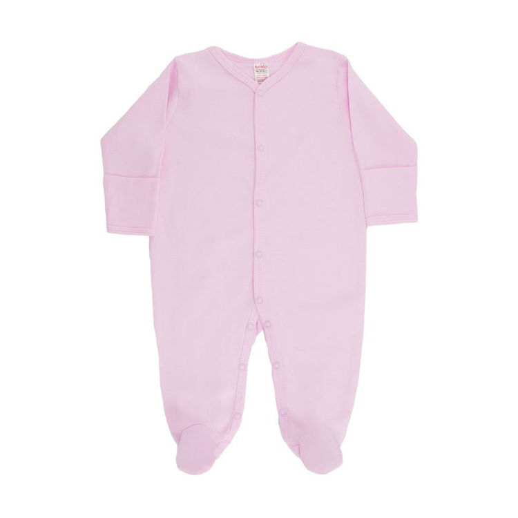 Picture of SS4663 BABY COTTON SLEEPSUIT/GROW WITH TURN OVER MITTENS